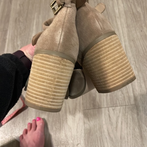 Sole society Womens heeled open toe cow suede bootie - Picture 3 of 7